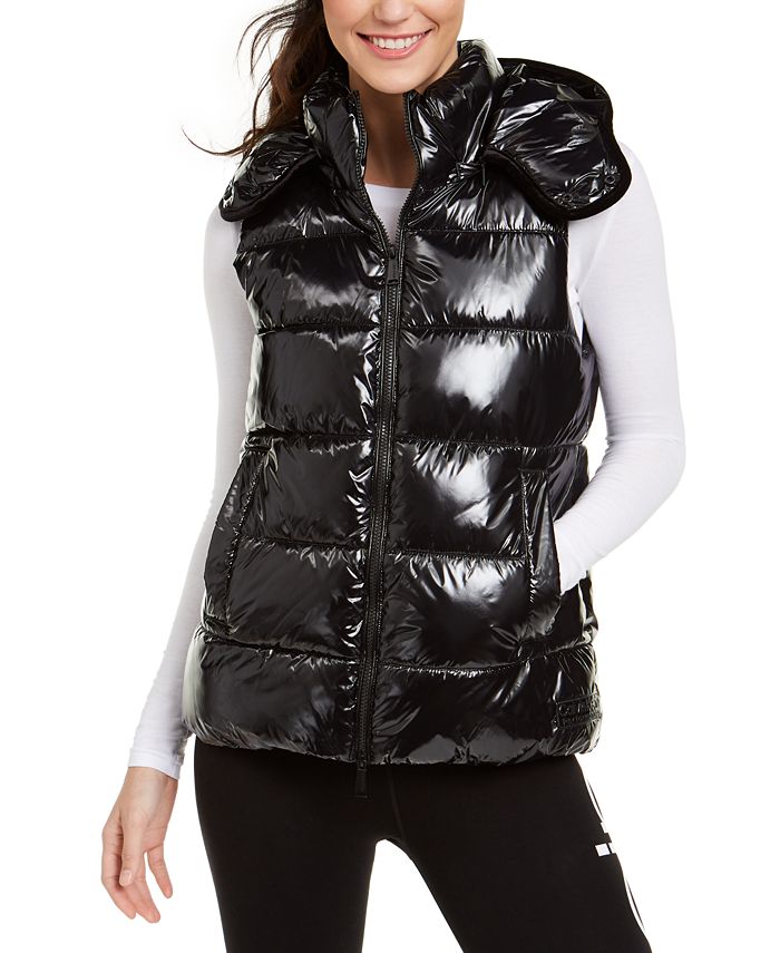 Calvin Klein Quilted Removable Hood Vest Macy s