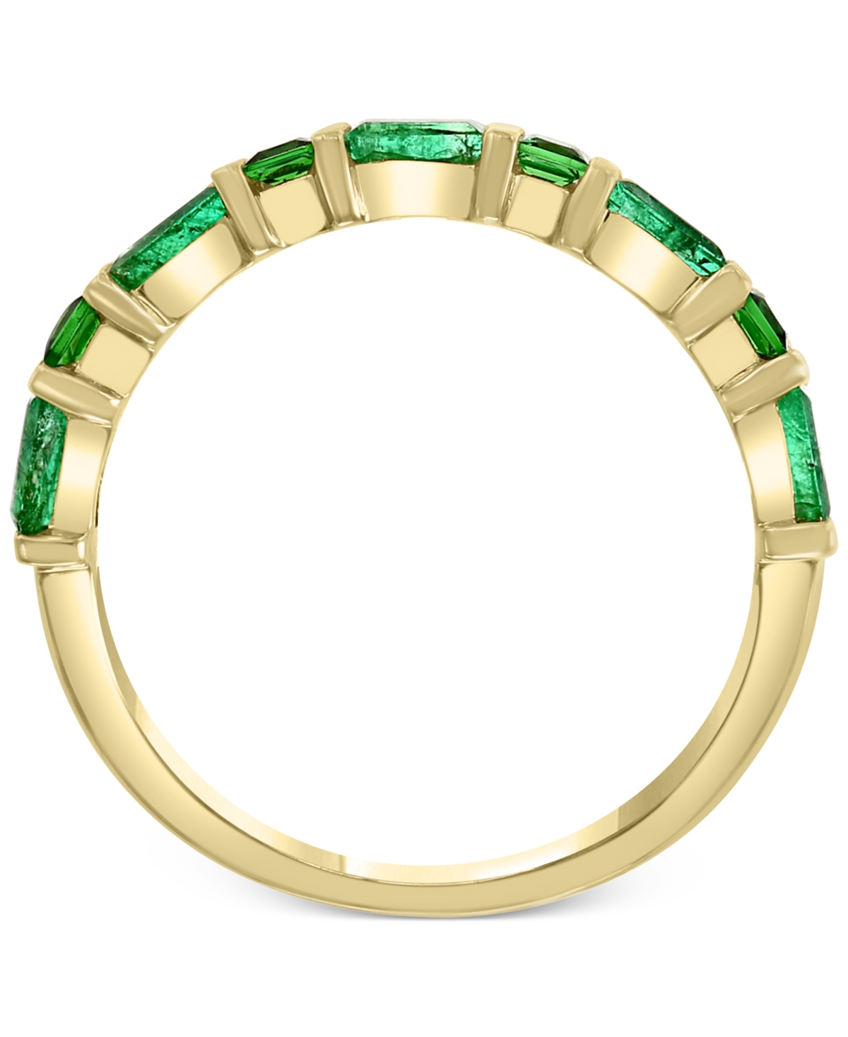 Effy Emerald (3/8 ct. t.w.) &(1/5 ct. t.w.) Ring in 14K Gold - Tsavorite