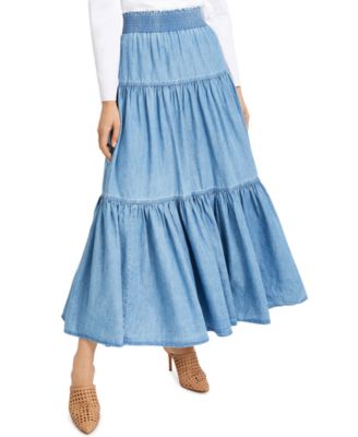 Beautybatik Boho Gypsy Long Maxi Tiered Skirt 