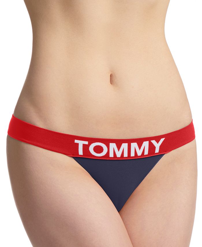 Tommy Hilfiger Women's Seamless Logo Thong Underwear R11T061 - Macy's
