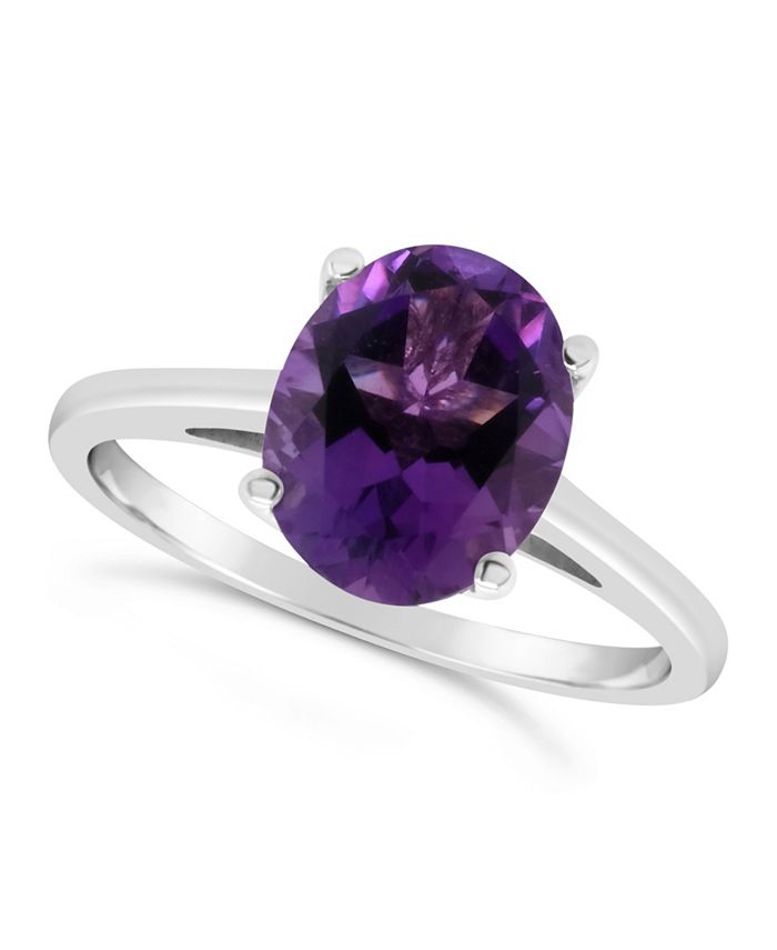 Macys amethyst ring sales