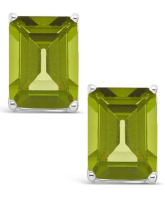 Peridot (3-3/8 ct. t.w.) Stud Earrings in Sterling Silver