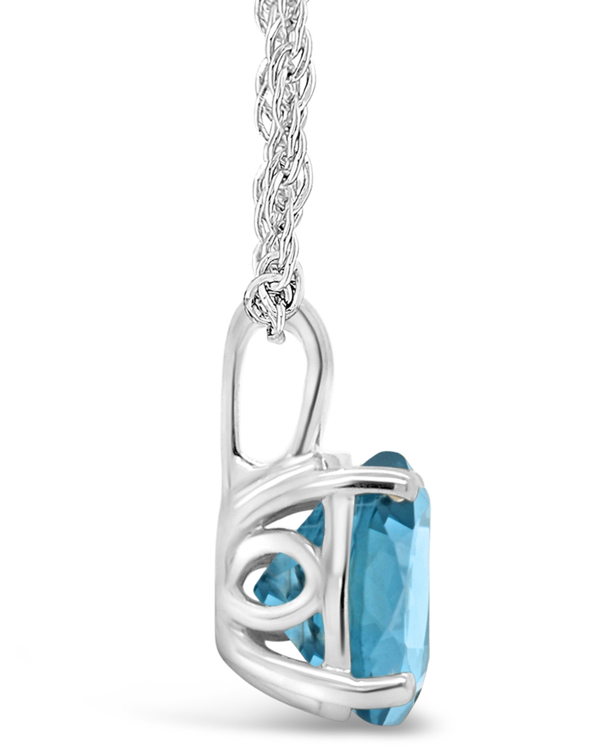 Garnet (2-1/3 ct. t.w.) Pendant Necklace in Sterling Silver. Also Available (2-3/8 ct. t.w.) - London Blue Topaz