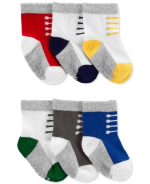 Baby Boys Sneaker Booties Pack of 6