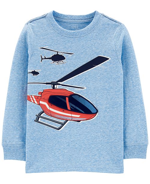 Carter's Toddler Boys Helicopter Long-Sleeve T-Shirt & Reviews - Shirts ...