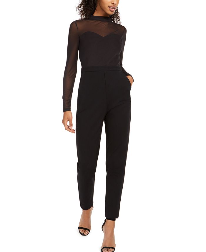 French Connection Leah Illusion Jumpsuit - Macy's