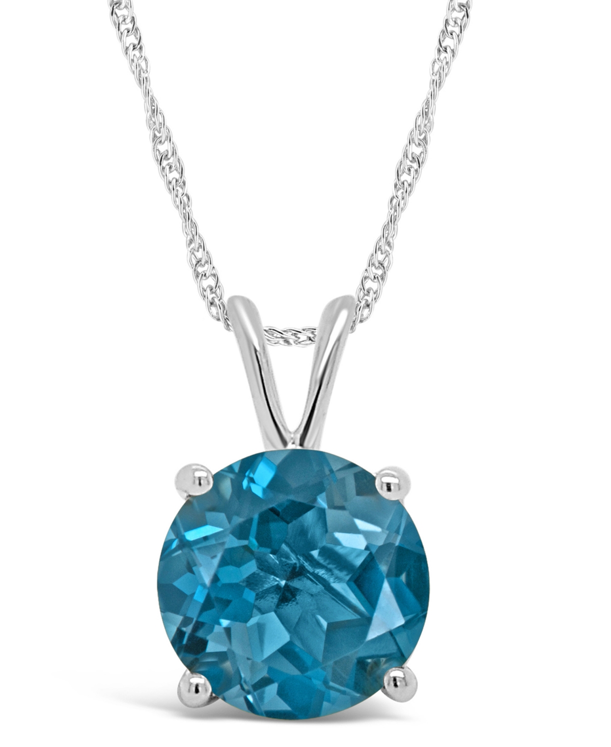 Garnet (2-1/3 ct. t.w.) Pendant Necklace in Sterling Silver. Also Available (2-3/8 ct. t.w.) - London Blue Topaz
