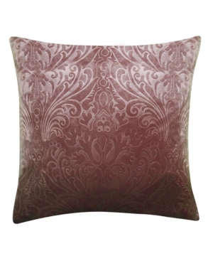 Ediehome Embossed Velvet Decorative Pillow In Light Purple