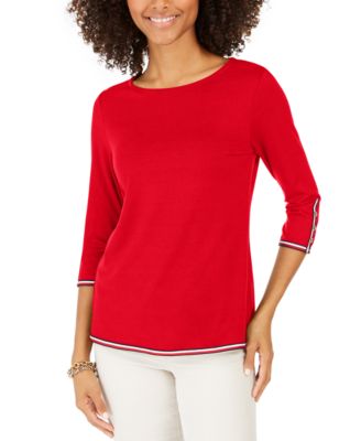 Tommy Hilfiger - Contrast-Trim Top