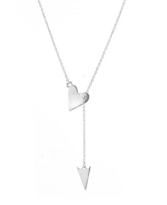 ADORNIA Heart Arrow Lariat Necklace - Macy's