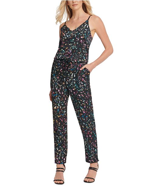 Dkny Multicolor Drawstring Jumpsuit Reviews Pants Leggings