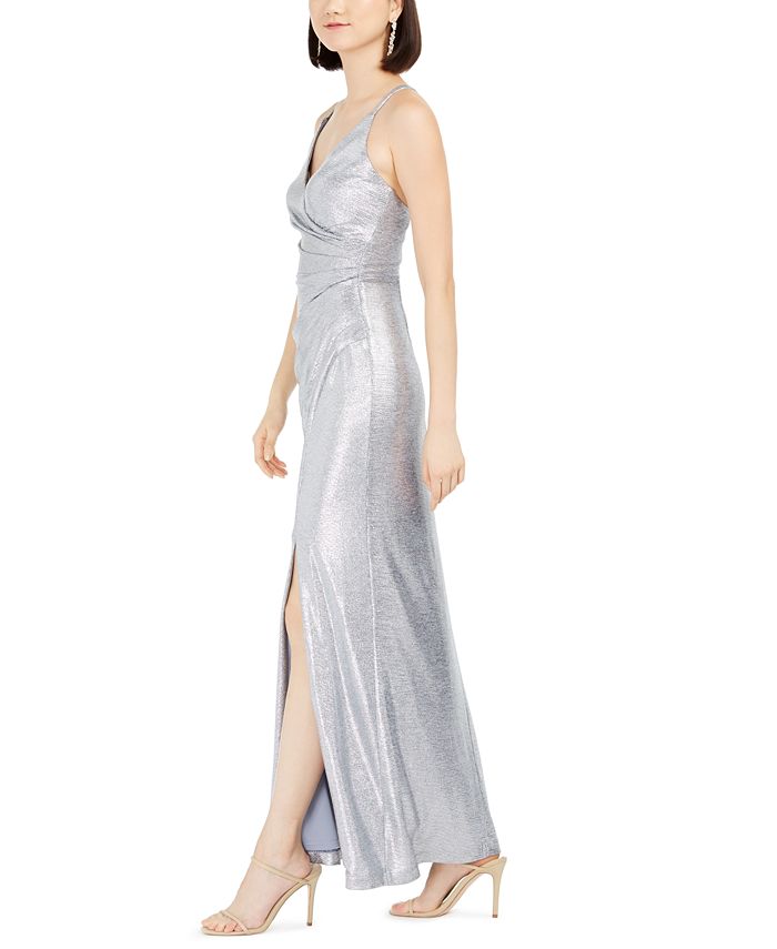 grey asian bridal dress