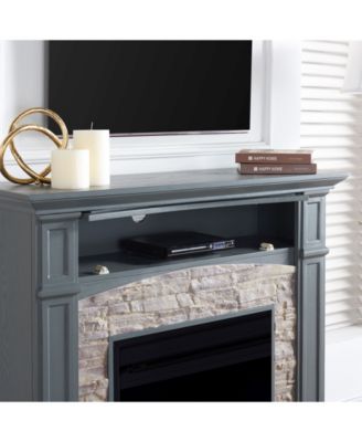 Chartier Color Changing Electric Fireplace with Media Shelf