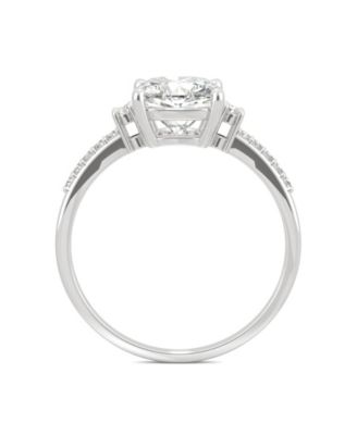 Moissanite Cushion Engagement Ring 1-3/4 ct. t.w. Diamond Equivalent in 14k White Gold