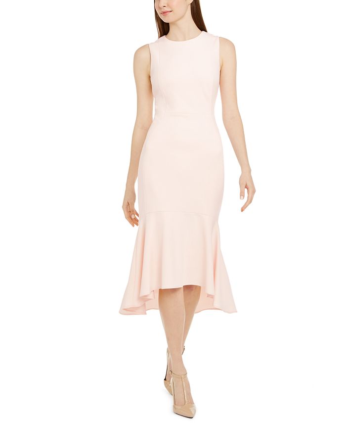 Calvin Klein Flounce Midi Dress - Macy's