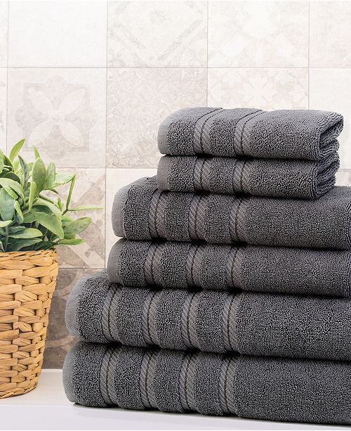 American Soft Linen Premium Luxury Hotel Spa Quality For Kitchen And Bathroom 6 Piece 100 Turkish Cotton Towel Set Reviews Bath Towels Bed Bath Macy S