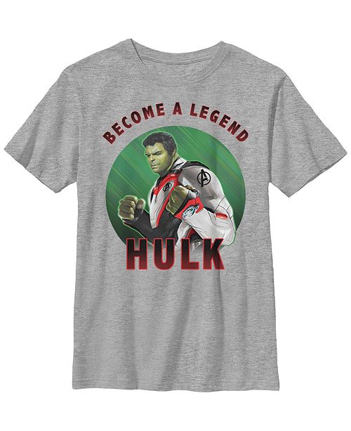 Fifth Sun Marvel Big Boys Avengers Endgame Become A Legend Hulk Short Sleeve T Shirt Reviews Shirts Tops Kids Macy S