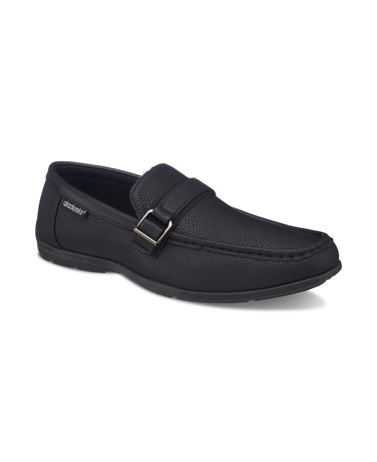 Akademiks Men's Slip-on Moccasin Loafers Men's Shoes In Black