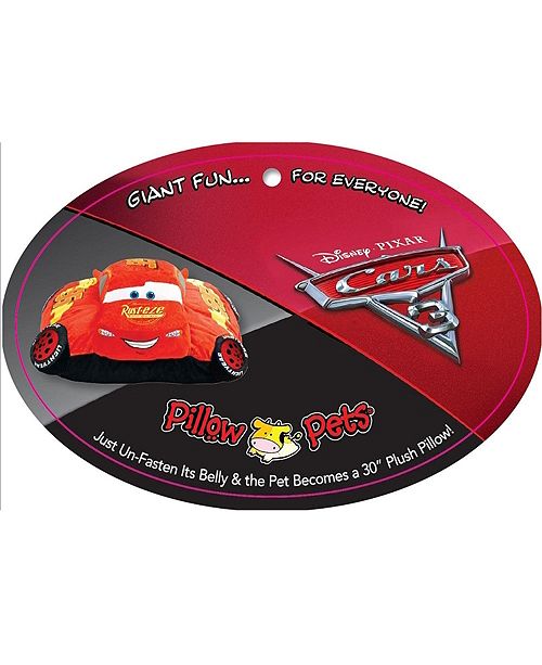 Pillow Pets Disney Lightning Mcqueen Jumboz Stuffed Animal Plush