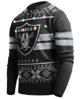 raiders light up sweater