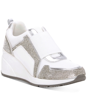 image of Inc Women-s Heily Stretch Wedge Sneakers, Created for Macy-s Women-s Shoes