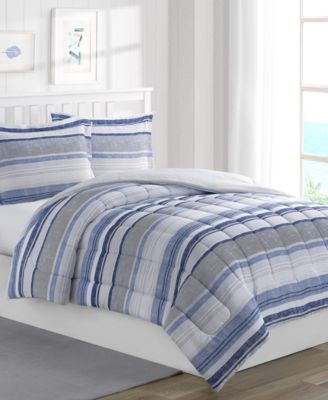 Chase Stripe Reversible Comforter Set Bedding