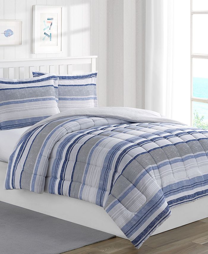 Mytex - Chase Stripe Reversible Comforter Set