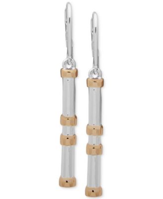 Lauren Ralph Lauren - Two-Tone Linear Drop Earrings