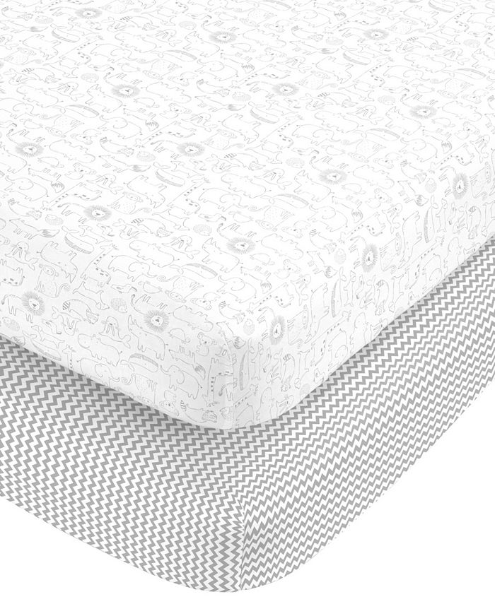 Carter's - Cotton Sateen Fitted Crib Sheet 2-Pack