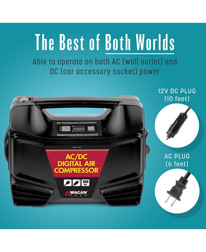 Wagan Tech Wagan 12 Volt AC/DC Digital Air Compressor - Macy's