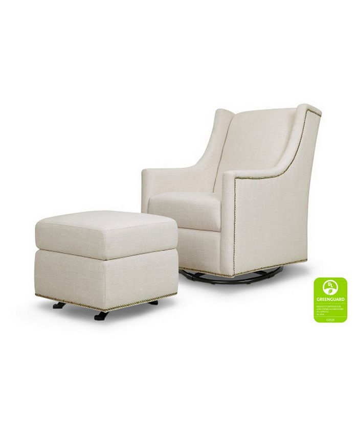 Million Dollar Baby Classic Harper Swivel Glider With Gliding Ottoman