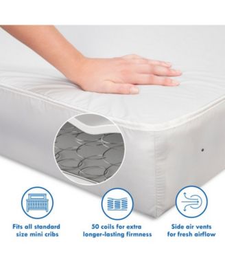 DaVinci Deluxe Coil Extra Firm Mini Crib Baby Mattress