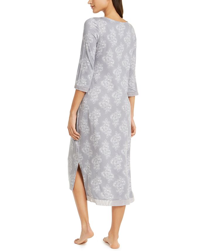 Charter Club Floral-Print Long Nightgown, Created for Macy's - Macy's