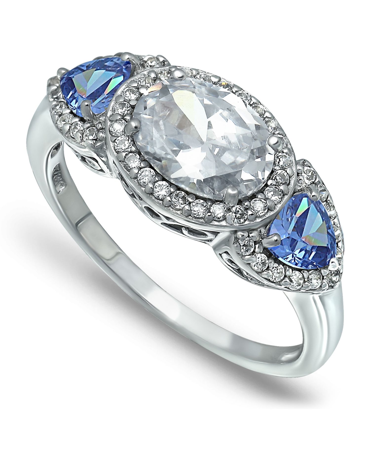 Серебристый/Tanzanite