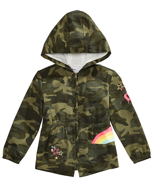 Toddler Girls Cotton Hooded Camo Jacket Created For Macy S