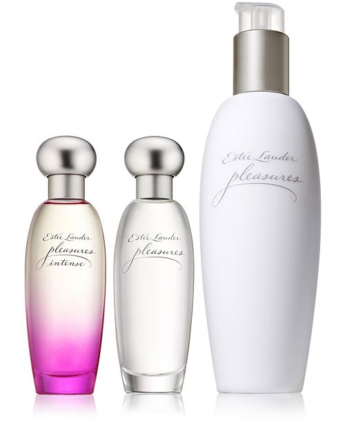 Estee Lauder Pleasures Sheer To Intense Perfume Collection