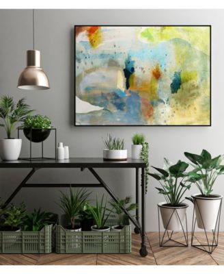 40" x 30" Deviation II Art Block Framed Canvas