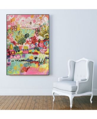 24" x 18" Boho Garden III Art Block Framed Canvas