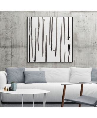 Giant Art 20" x 20" Monochrome Gestures IX Art Block Framed Canvas