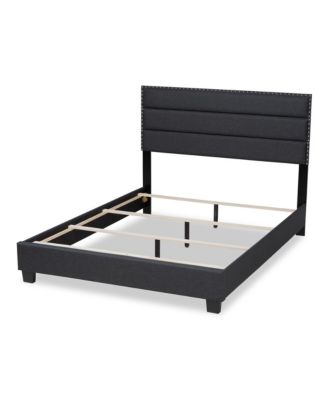 Ansa Fabric Headboard Platform Queen Size Bed