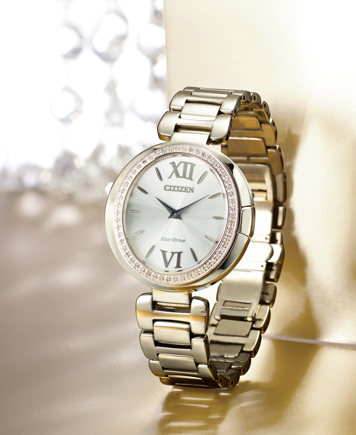 Citizen Eco-Drive Women's Capella Stainless Steel Bracelet Watch 34mm