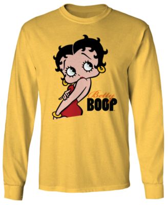 Goodie - Men's Betty Boop Long-Sleeve Graphic T-Shirt