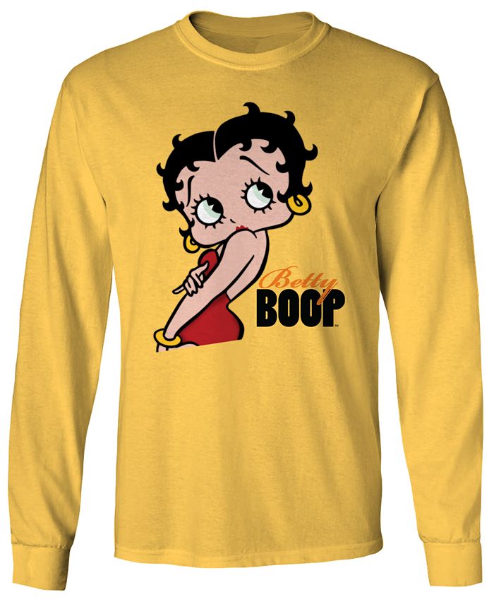 Goodie Betty Boop Long-Sleeve Men's Graphic T-Shirt & Reviews - T ...