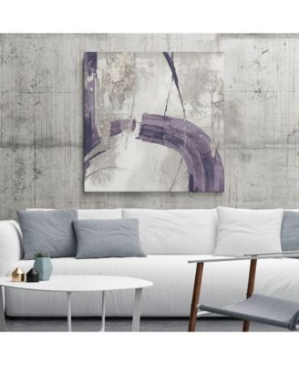 20" x 20" Ink I Lavender Version Museum Mounted Canvas Print