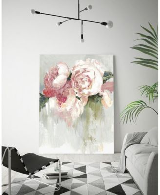40" x 30" Peonies Museum Mounted Canvas Print