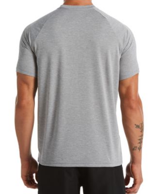 Men's Big & Tall Hydroguard Moisture-Wicking Heather Rash Guard