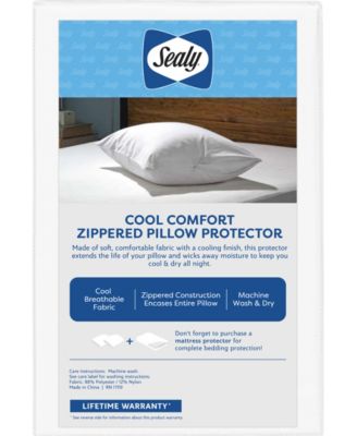 Cooling Comfort Zippered Pillow Protector, Standard/Queen
