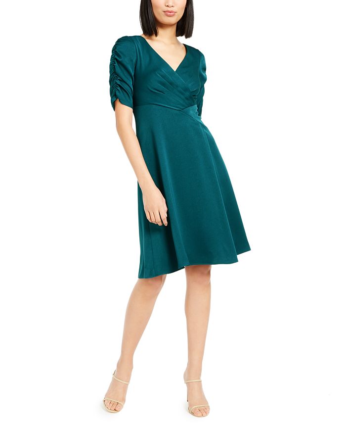 Nanette Lepore Satin Draped Dress, Created for Macy's - Macy's