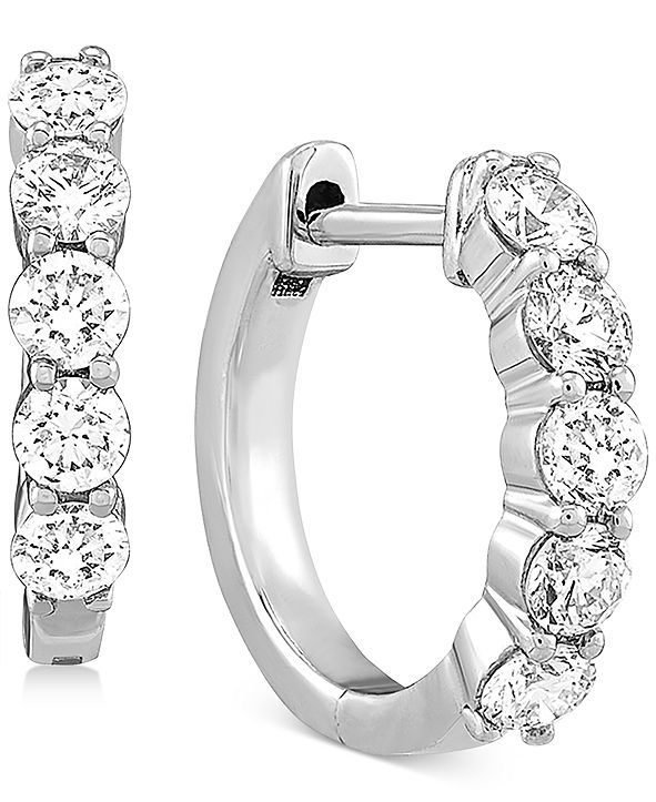 Forever Grown Diamonds Lab Created Diamond Small Huggie Hoop Earrings