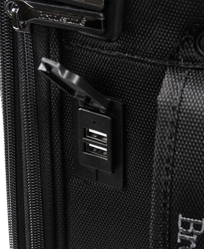 Brookstone Harbor 21" Softside CarryOn Luggage with Charging Port Macy's